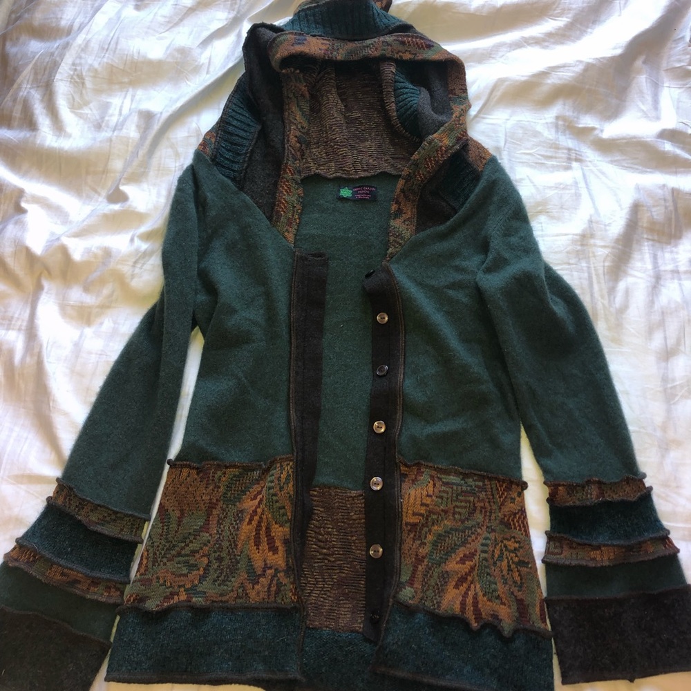 One of a kind quilted sweater!